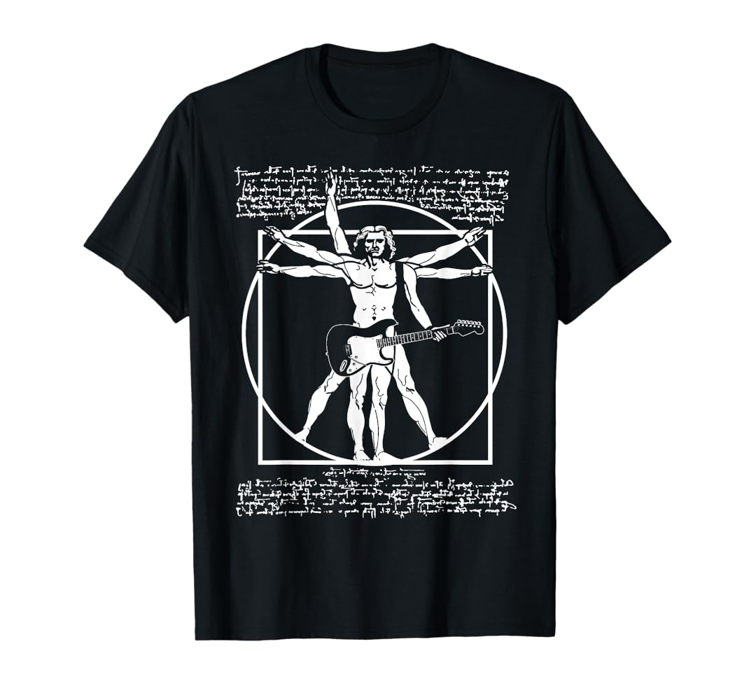  Man -  Man    Tシャツ（肖像ver.） Vitruvian Man by Da Vinci T-Shirt | Art Meets Science